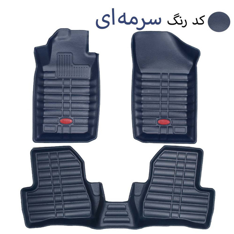 کفپوش سه بعدی خودرو بابل کارپت مدل چرمی مناسب برای پژو 206